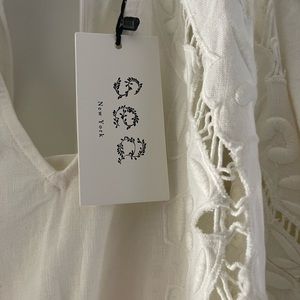 Cream Anita eyelet dress